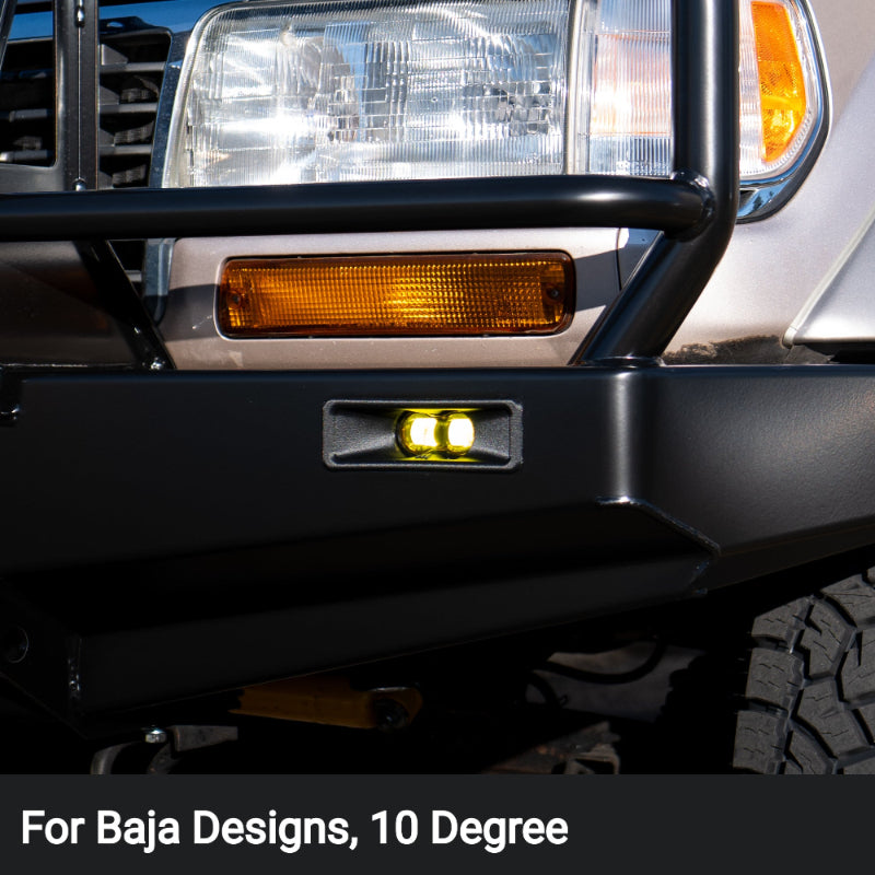80 series ARB bumper Turn Signal Upgrade with Baja Designs s2. Beacon+ rectangular 10 degree. replaces ARB 3500080