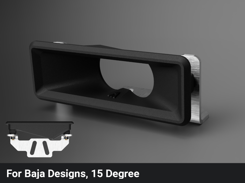 Beacon+ for ARB deluxe Bumper turn signal light upgrade bracket 15 degree for baja designs lights, replaces ARB 3500080