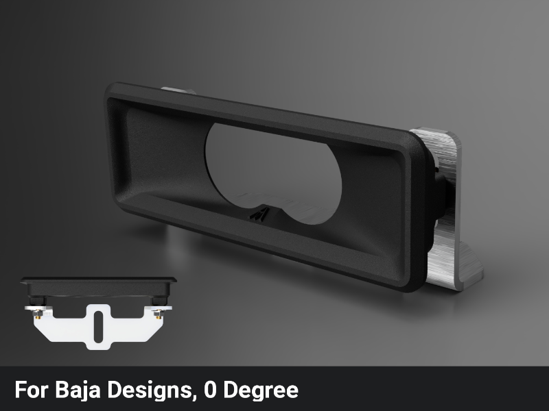 Beacon+ for ARB deluxe Bumper turn signal light upgrade bracket for baja designs lights, 0 degree angle, replaces ARB 3500080