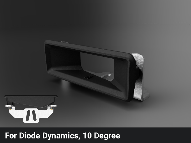 Beacon+ for ARB deluxe Bumper turn signal light upgrade bracket 10 degree for diode dynamics lights. replaces ARB 3500080 