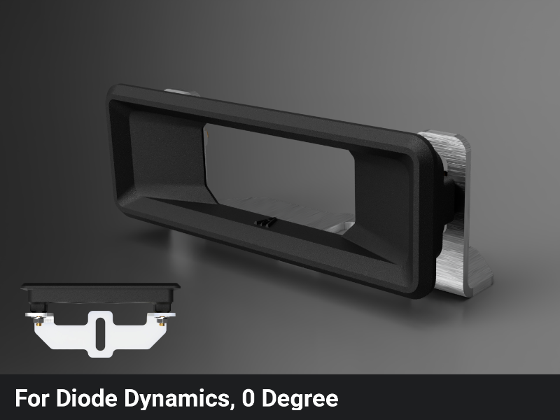 Beacon+ for ARB deluxe Bumper turn signal light upgrade bracket for diode dynamics lights, 0 degree angle, replaces ARB 3500080