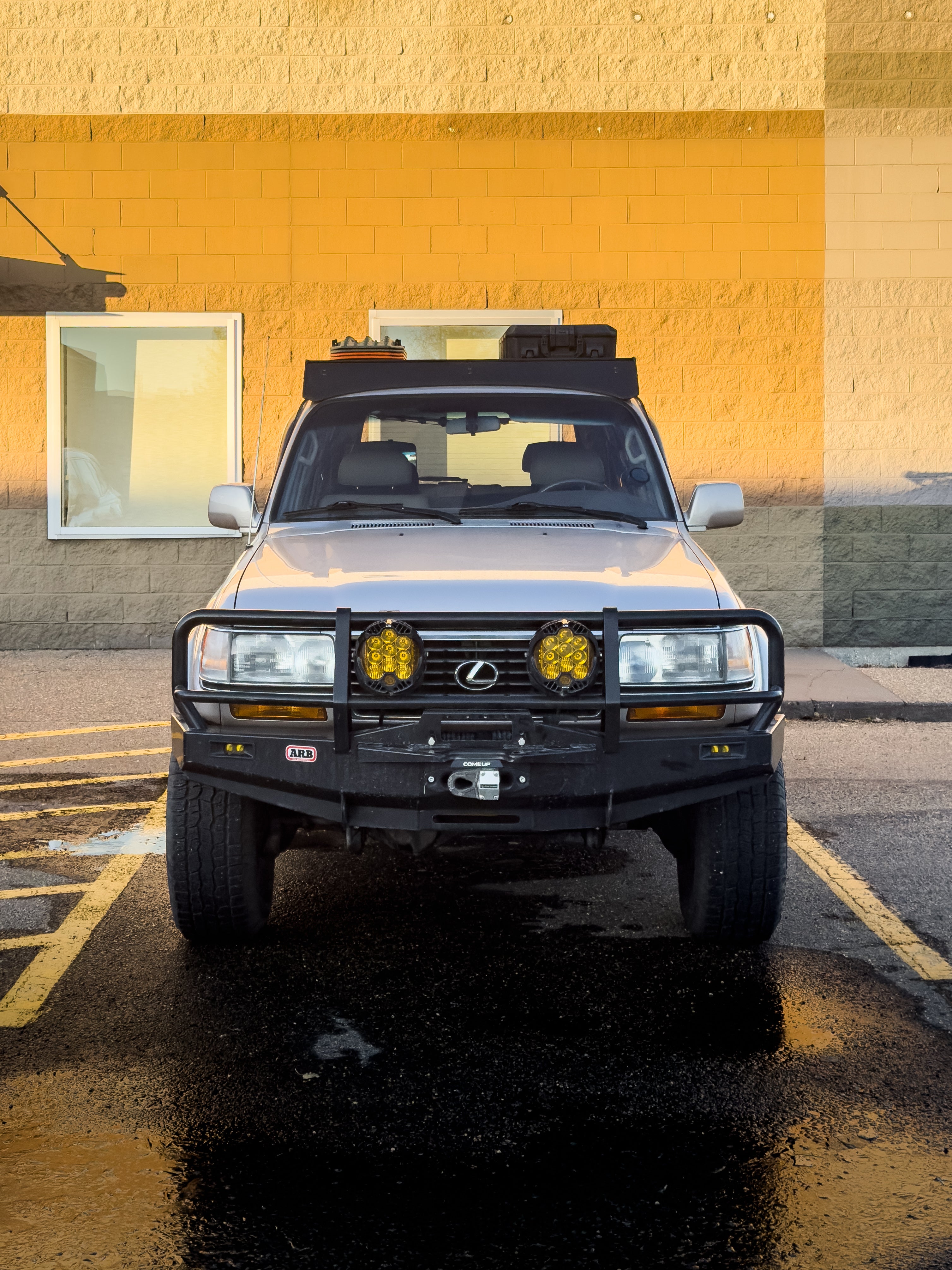 toyota 80 series lx450 ARB bumper with signal light upgrade sptomo beacon+ 