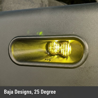 Aptomo Beacon+ capsule Kit 25 degree in ARB summit bumper with baja designs s2 installed and on, Replaces ARB 6821287
