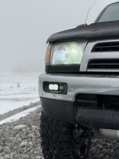 Aptomo Beacon+ Kit - Bumper Fog Light Mount for 1996-1998 Toyota 4Runner